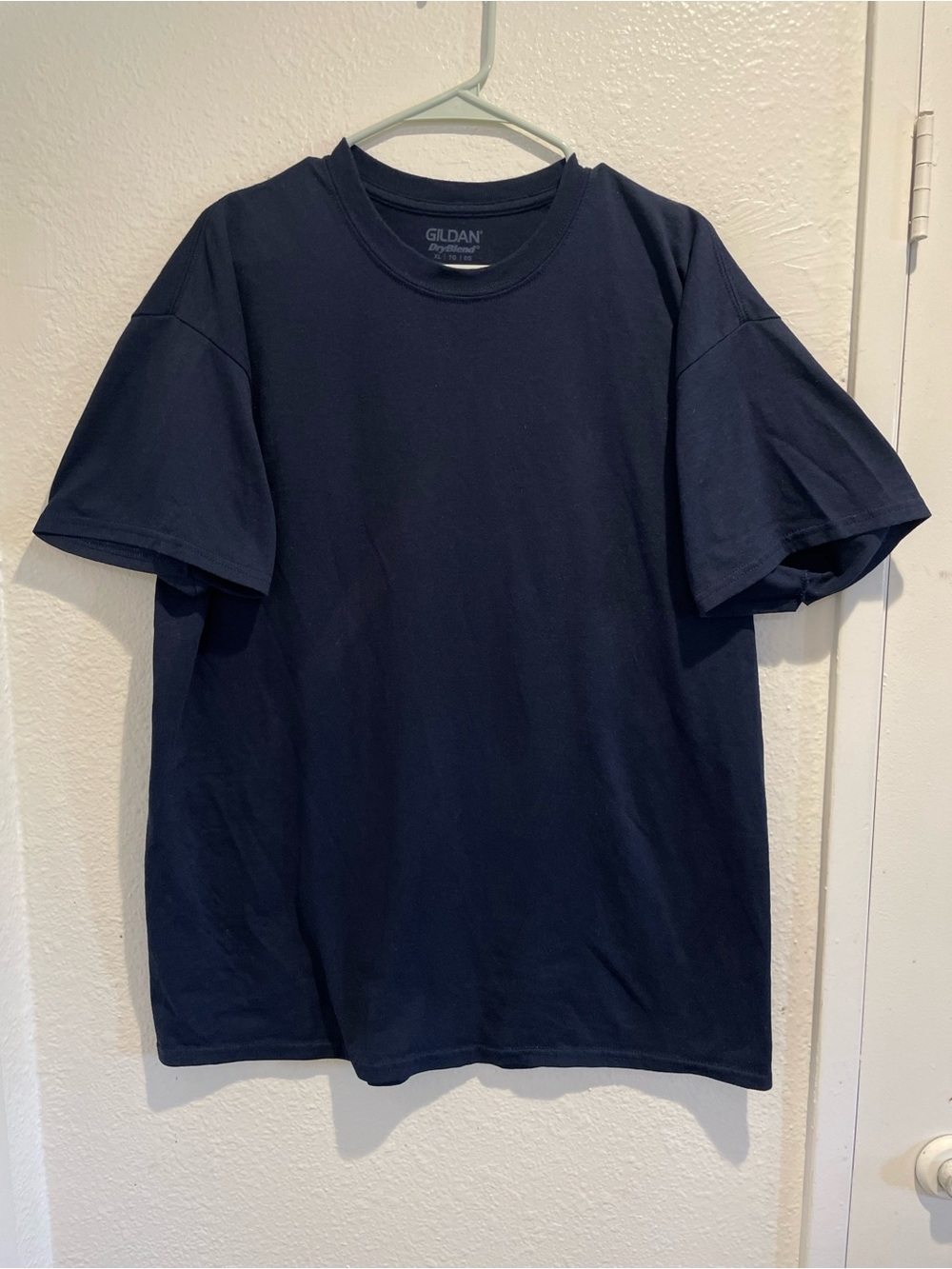 Carpentry On The Level Handyman Graphic Tee Navy Blue Men Size XL DryBlend